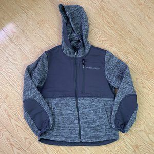 Boy's Free Country Grey Fleece Jacket Size XL Hooded